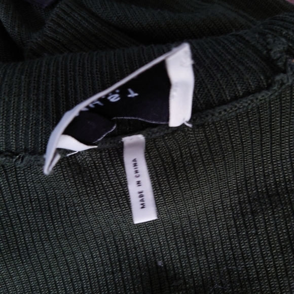 Just Female Women's Fuju Roll Neck Ribbed Knit Long Sleeves Sweater Green Size M - Picture 9 of 9